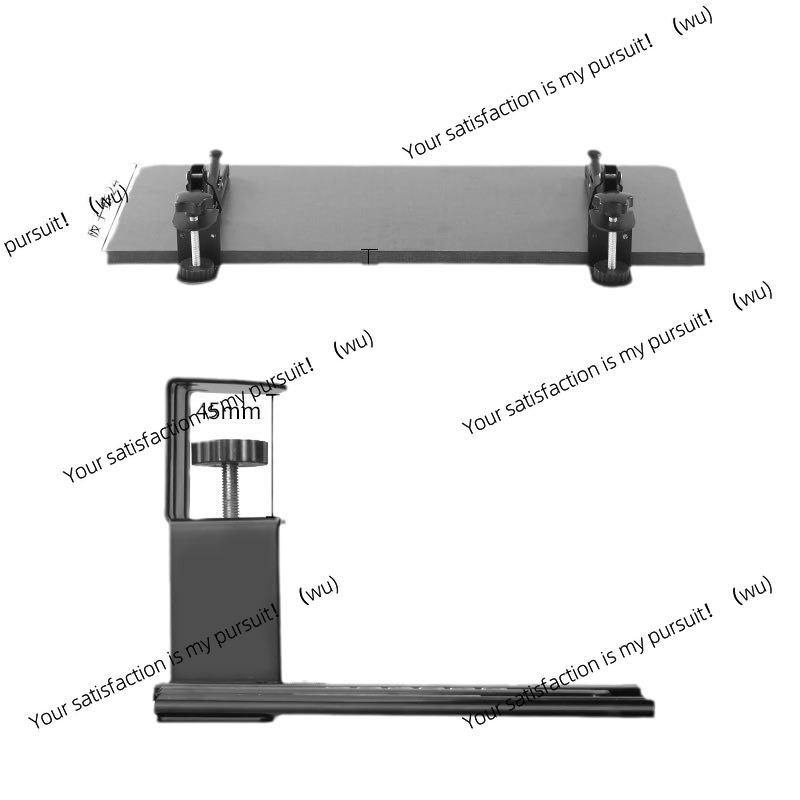 Keyboard Drawer Under - Geen ponsbeugel voor computertoetsenbord, bureauinstallatie, ladeglijbaan,