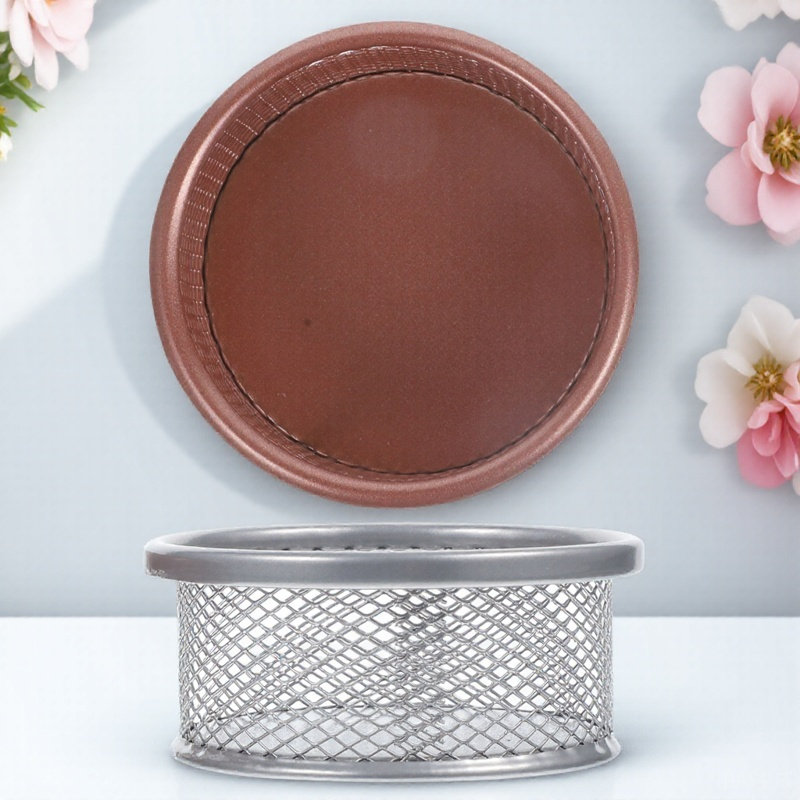 Paper Basket Mesh - 2 stuks metalen papercliphouder, gaascontainer, stapelbare