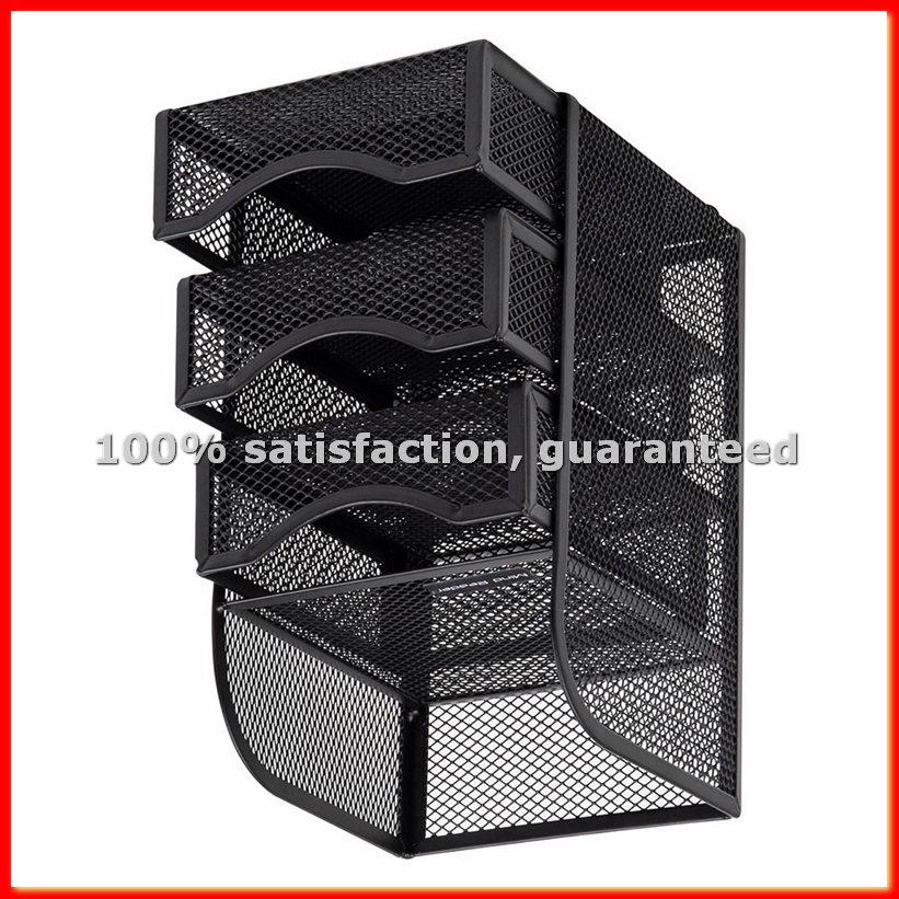 Paper Basket Mesh - Opbergruimte voor bureaubladaccessoires met lade, mandje
