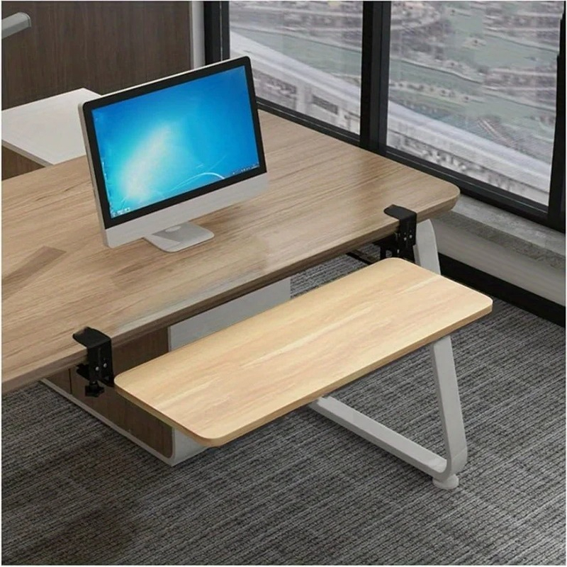 Keyboard Drawer Under - 1PC Klem-toetsenbordlade Ergonomisch Schuifbaar Onderbureau Toetsenbord-