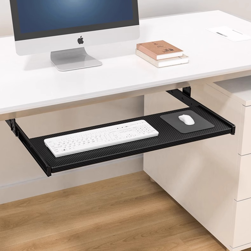 Keyboard Drawer Under - Onderbureaublad met toetsenbordlade, schuifrail, lade met