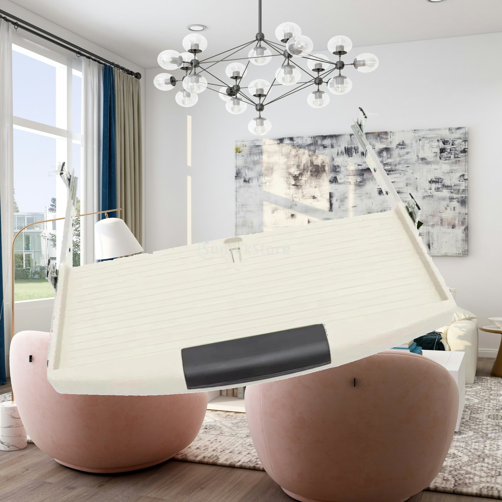 Keyboard Drawer Under - Toetsenbordlade onder bureau, uittrekbare plastic schuifplank,