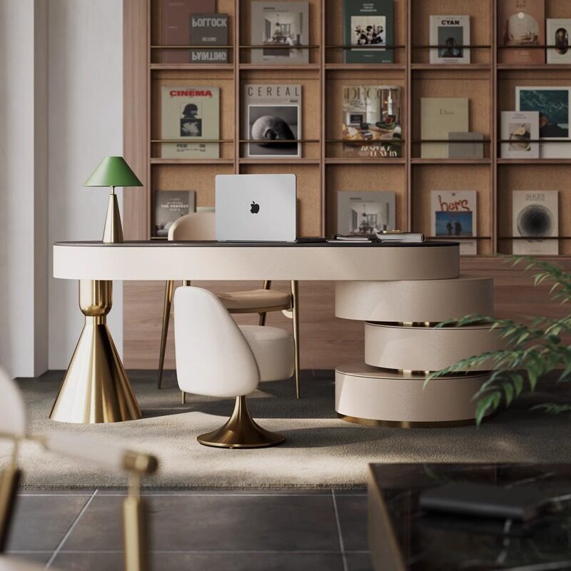 Office Furniture High End - Italiaans luxe gesinterd stenen bureau, modern