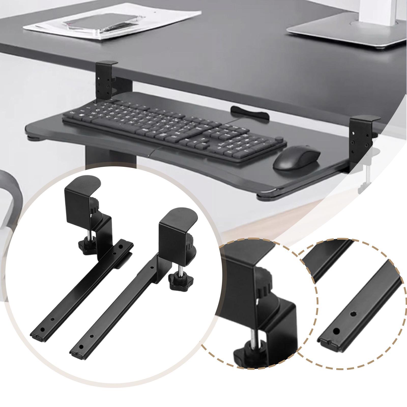 Keyboard Drawer Under - 2-delig onder bureau Toetsenbordlade Glijbaan Zijmontage