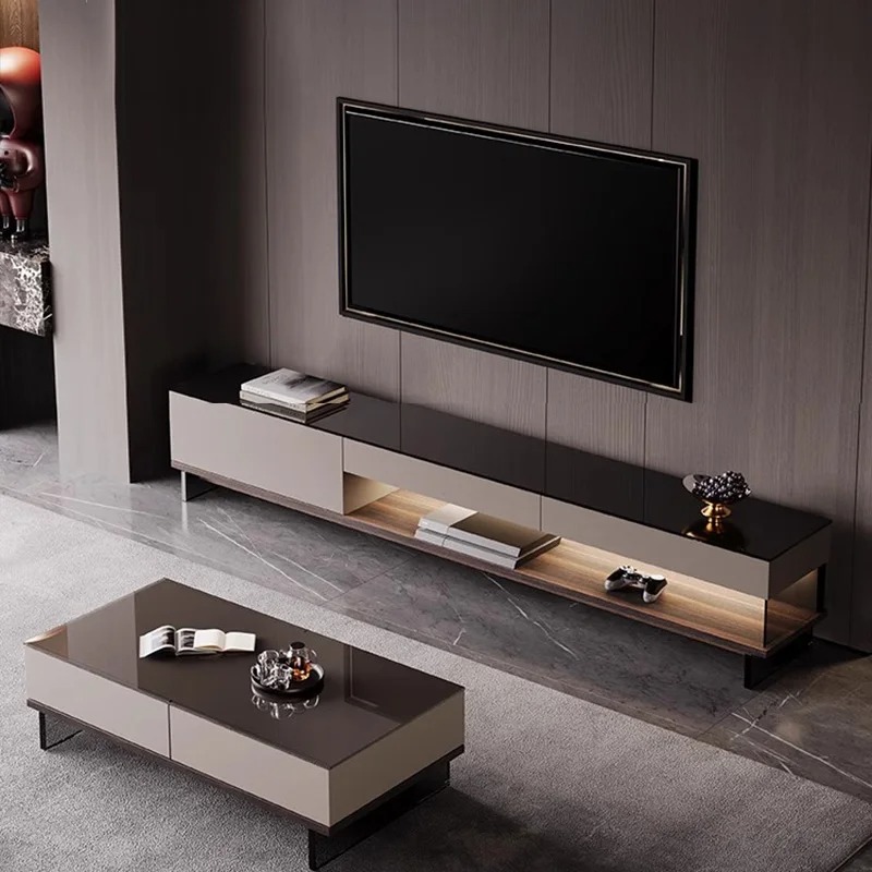 Office Furniture Services - Woonkamer Moderne tv-standaard Houten opbergruimte Designer
