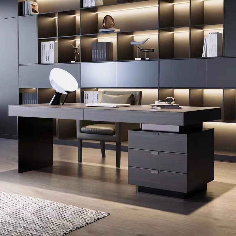 Office Furniture High End - Ei-Nordic Executive Bureau, hoogwaardig, stijlvol, houten