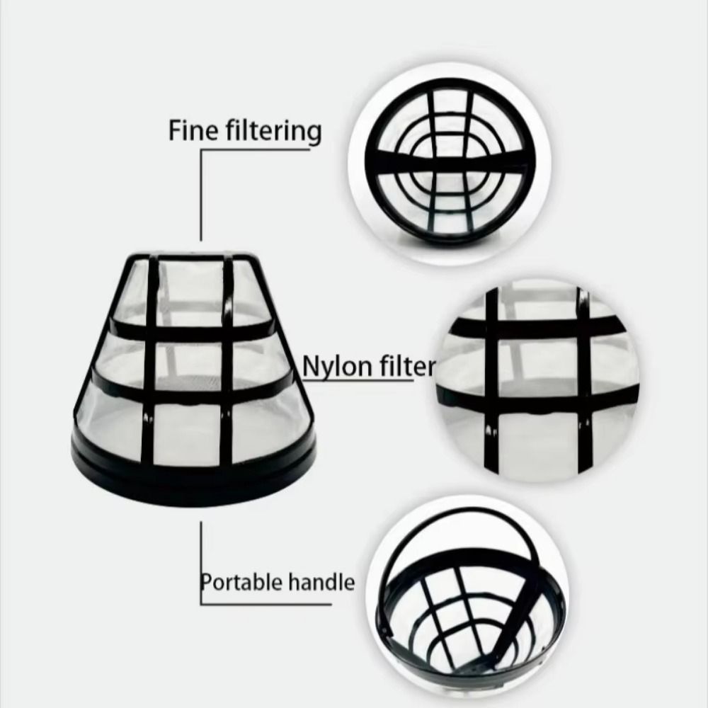 Paper Basket Mesh - 4 Stuks Met Handvat Koffie Mesh