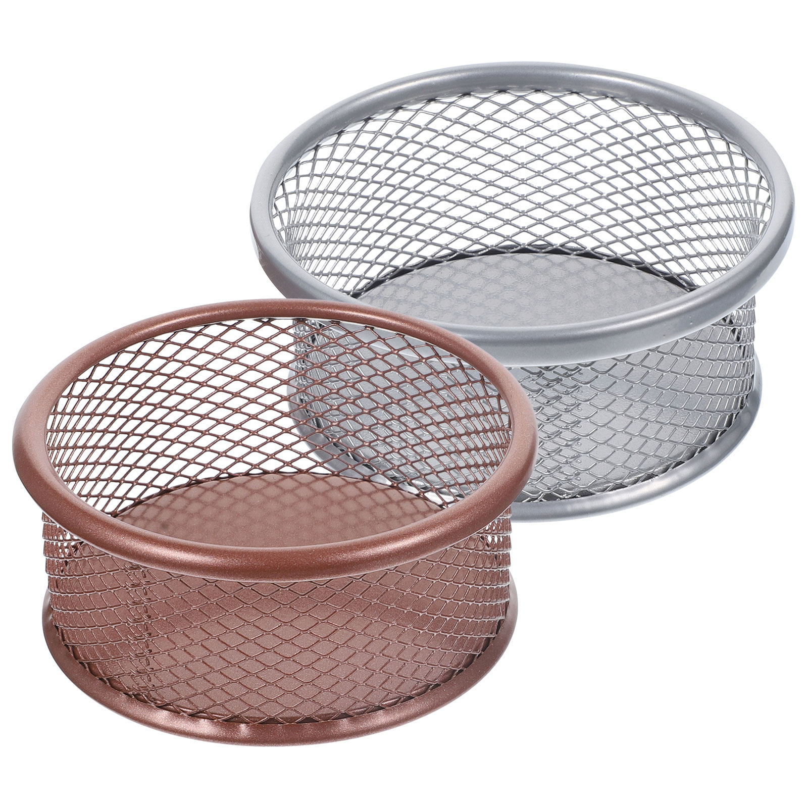 Paper Basket Mesh - 2 stuks metalen papercliphouder mesh ontwerp
