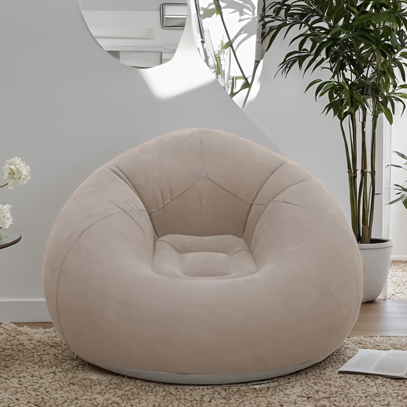 Office Furniture Heaven - Gevlokte PVC opblaasbare fauteuil - draagbaar