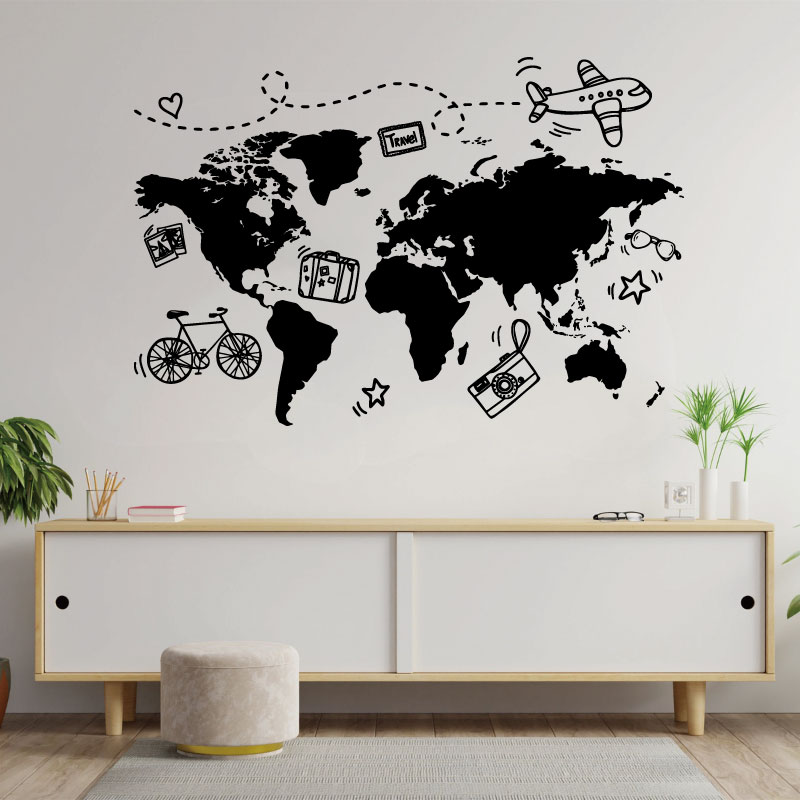 Gaan Reizen Wereldkaart Muurst - Office Furniture To Go recensie en prijs