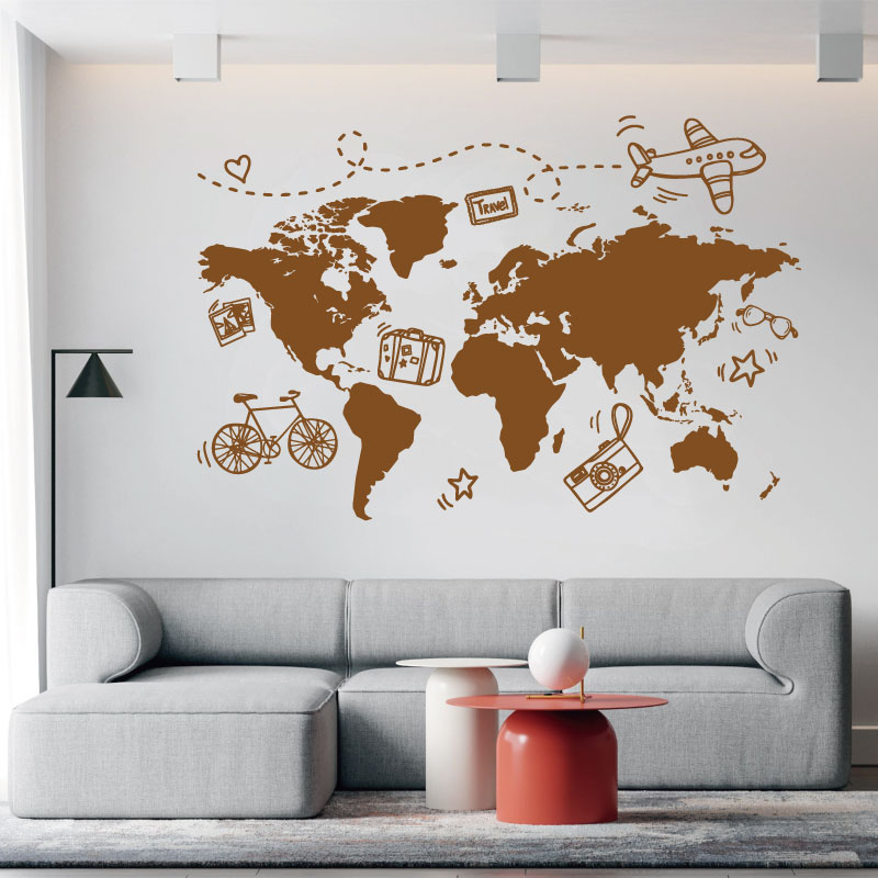 Gaan Reizen Wereldkaart Muurst - Office Furniture To Go recensie en prijs