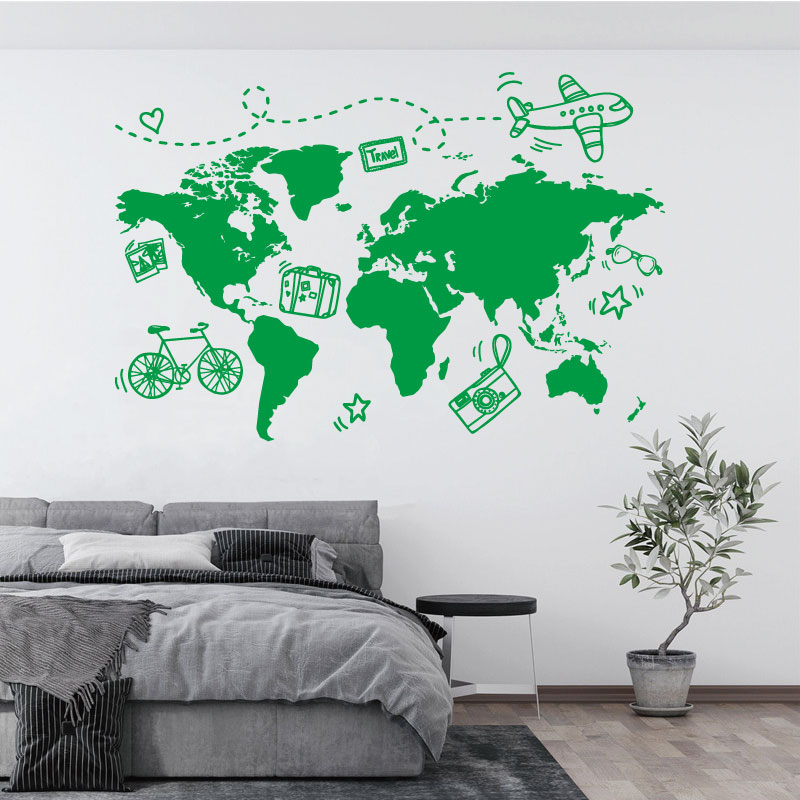 Gaan Reizen Wereldkaart Muurst - Office Furniture To Go recensie en prijs