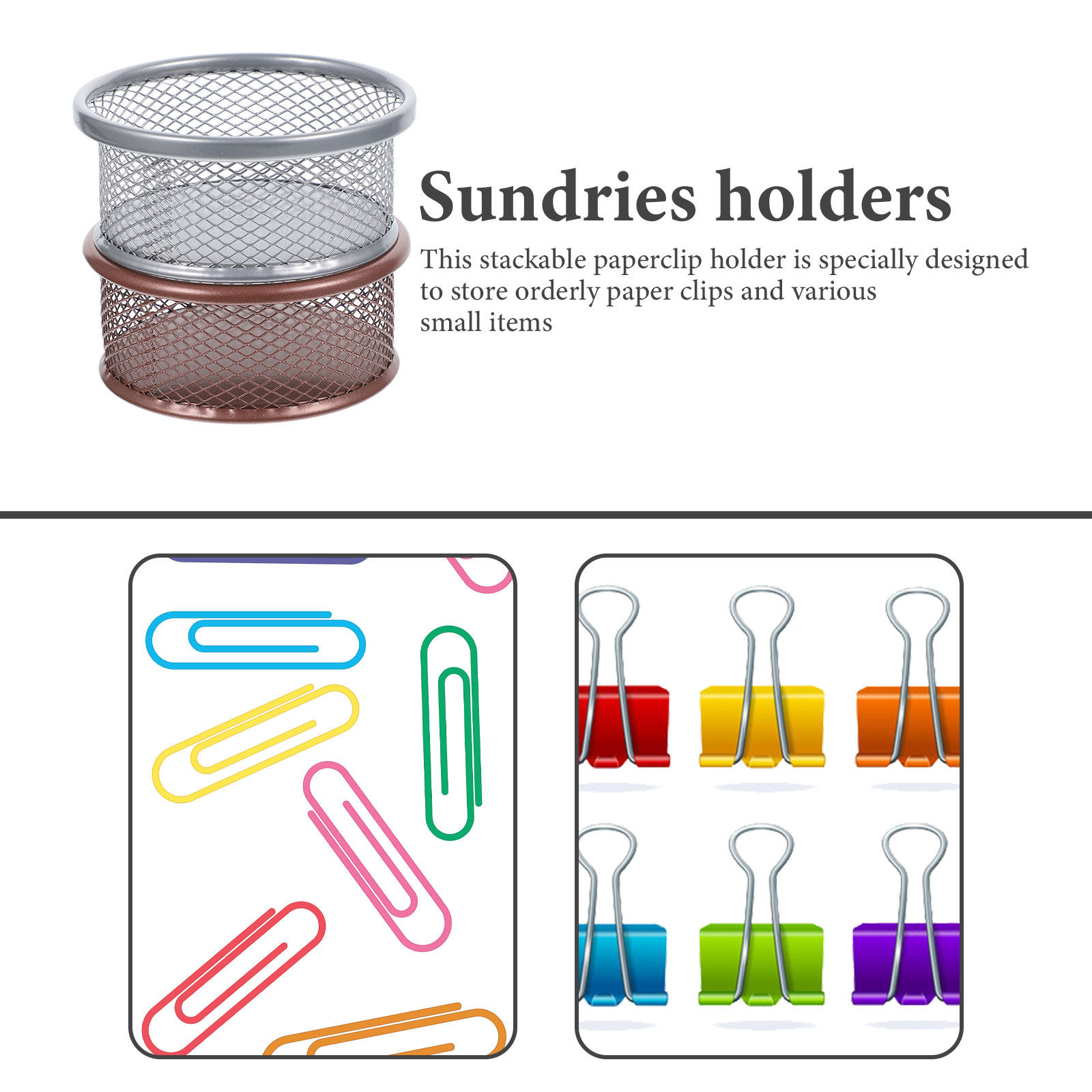 2 stuks metalen papercliphoude - Paper Basket Mesh recensie en prijs