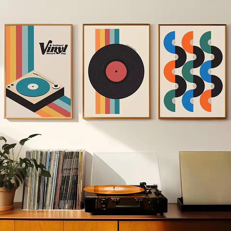 Mid Century Vinyl Record Canva - Office Furniture Home recensie en prijs
