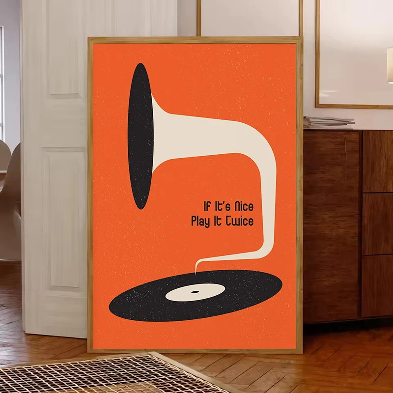 Mid Century Vinyl Record Canva - Office Furniture Home recensie en prijs