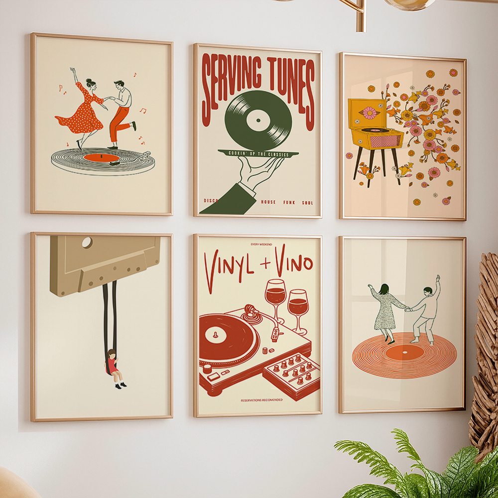 1pc Vintage Muziek Canvas Post - Office Furniture Home recensie en prijs