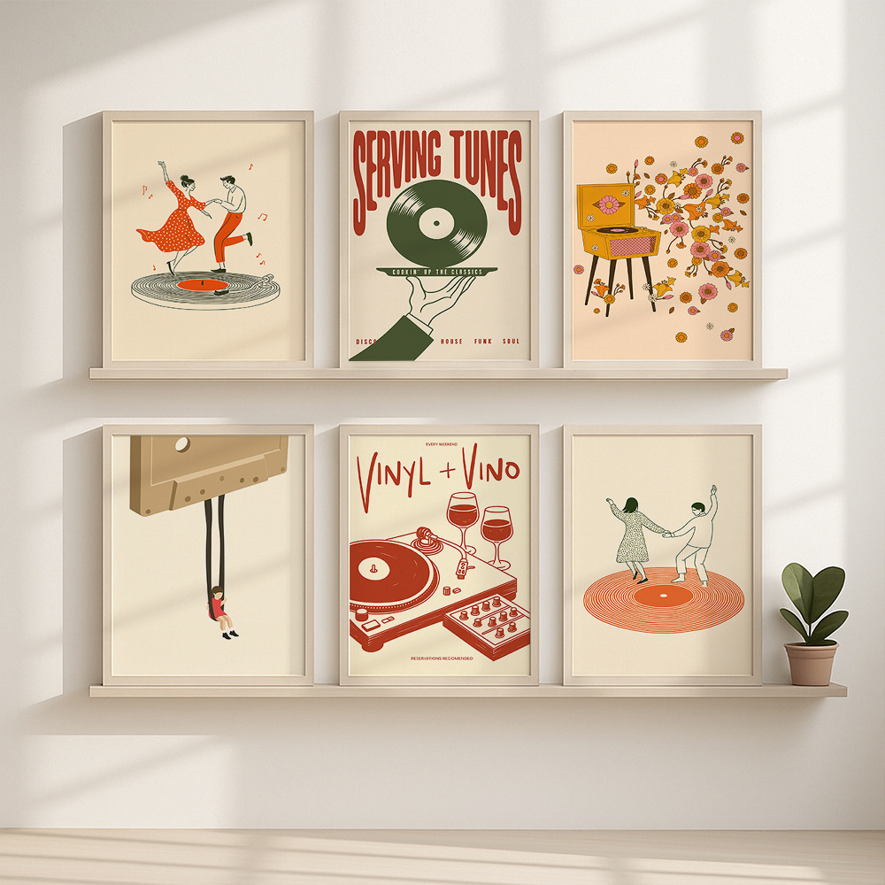 1pc Vintage Muziek Canvas Post - Office Furniture Home recensie en prijs