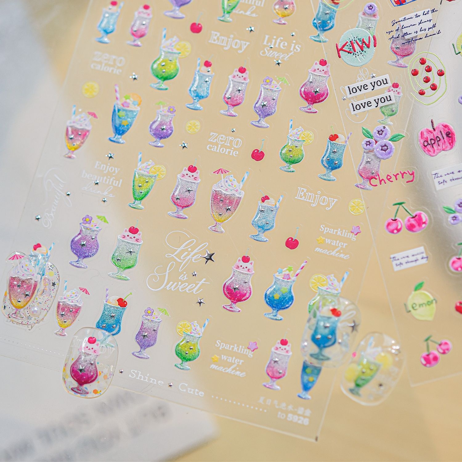 Prachtige Sappige Fruit Nagels - Paper Basket Mesh recensie en prijs
