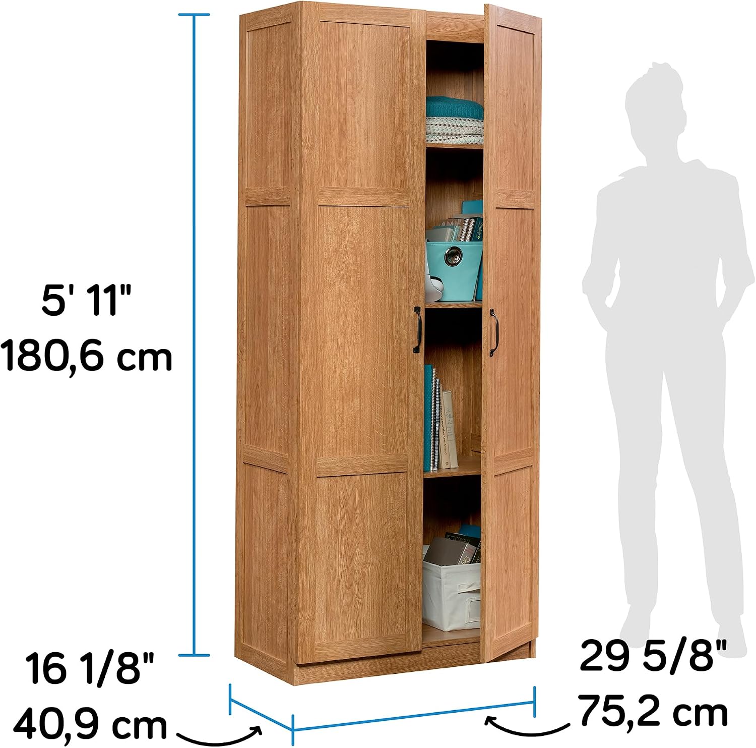 Hoge opbergkast, vrijstaande k - Office Furniture Home recensie en prijs
