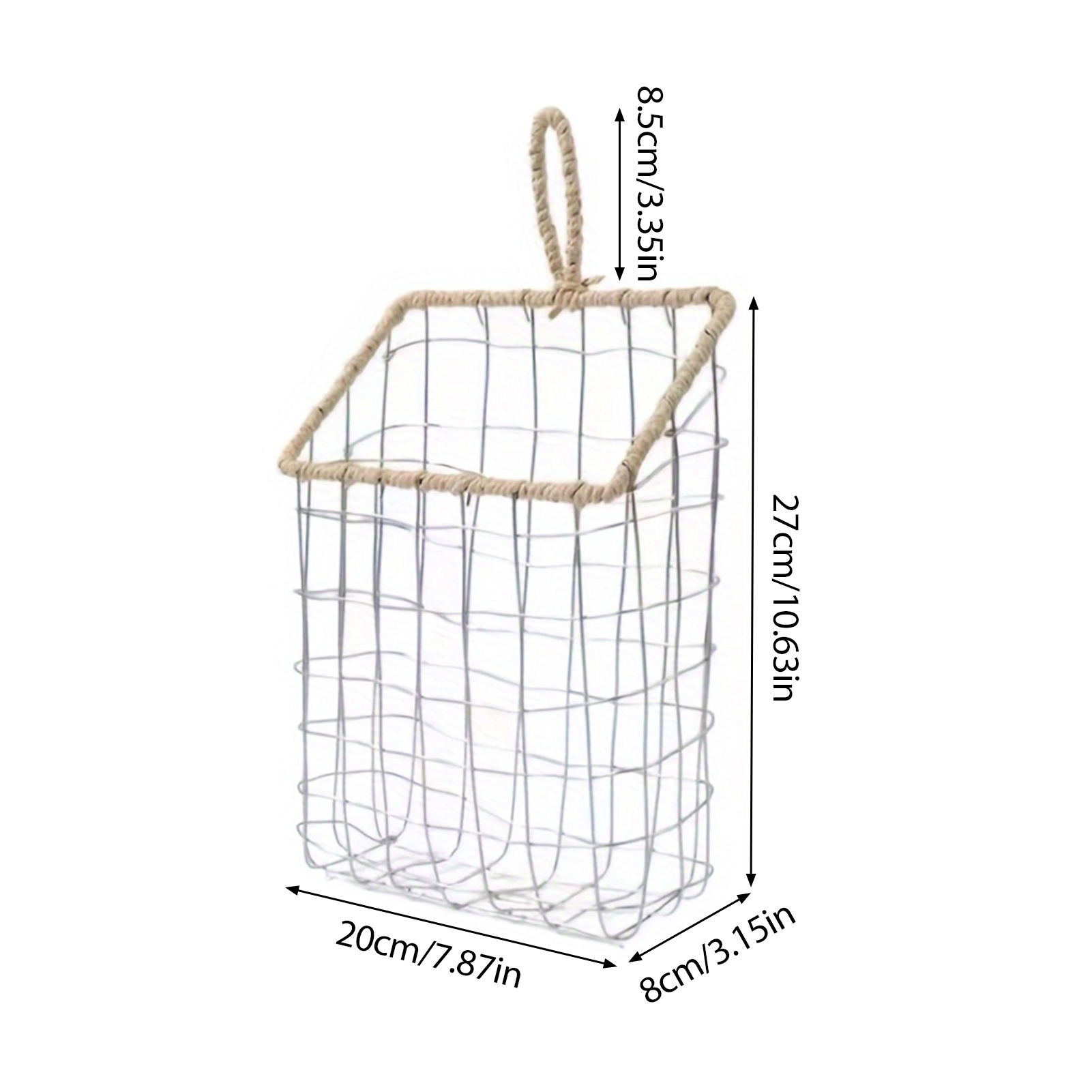Hangende mand van metaaldraad  - Paper Basket Mesh recensie en prijs