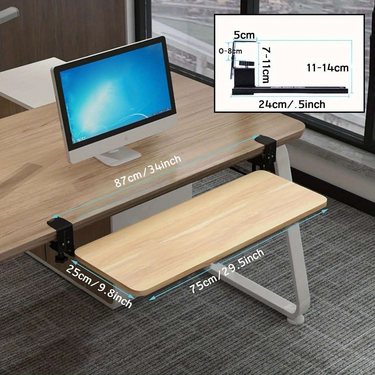 Ergonomisch glijdend toetsenbo - Keyboard Drawer Under recensie en prijs