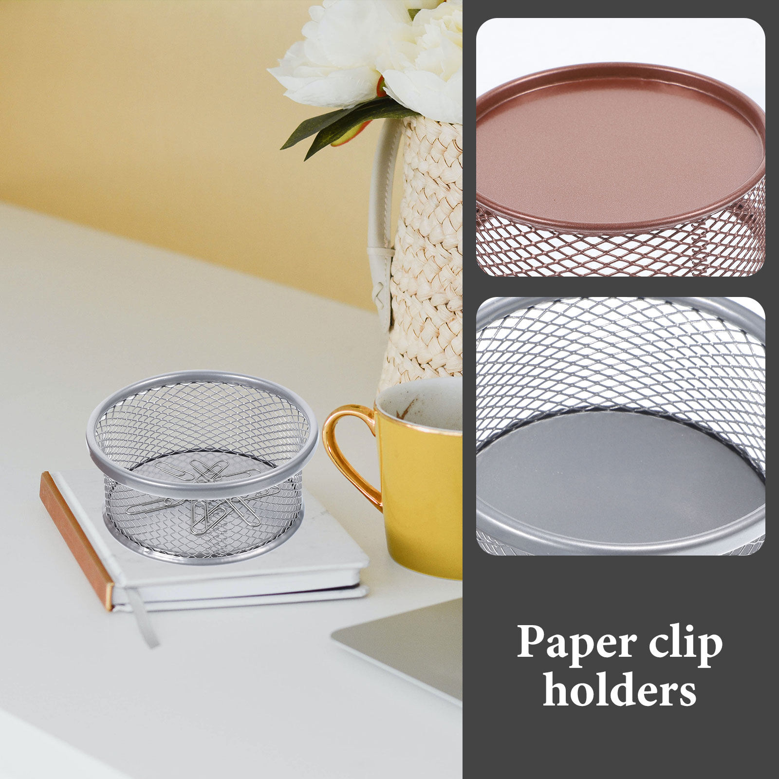 2 stuks metalen papercliphoude - Paper Basket Mesh recensie en prijs